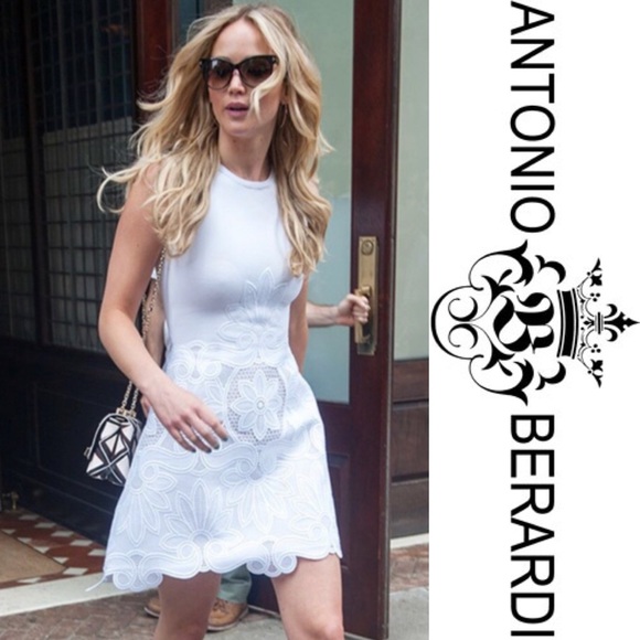 antonio berardi white dress